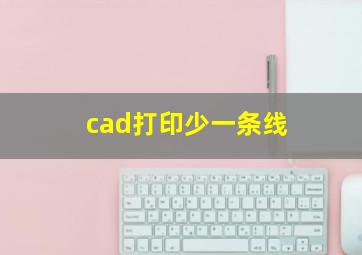 cad打印少一条线