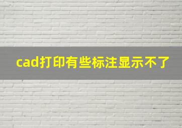 cad打印有些标注显示不了