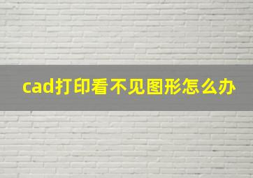 cad打印看不见图形怎么办