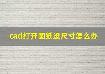 cad打开图纸没尺寸怎么办