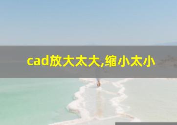 cad放大太大,缩小太小