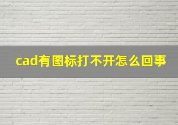 cad有图标打不开怎么回事