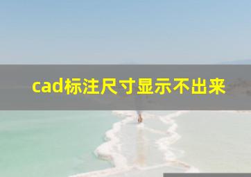 cad标注尺寸显示不出来