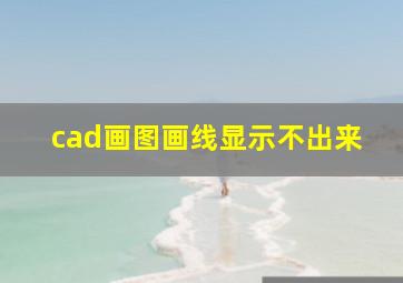 cad画图画线显示不出来