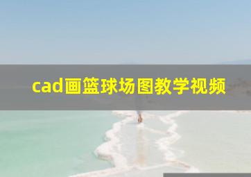 cad画篮球场图教学视频