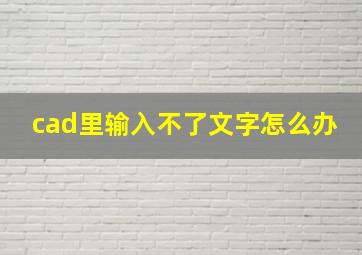 cad里输入不了文字怎么办