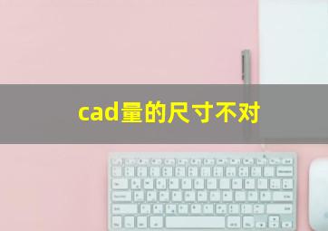 cad量的尺寸不对