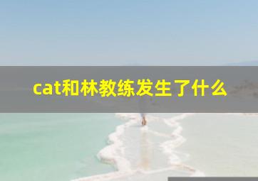 cat和林教练发生了什么