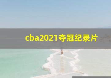 cba2021夺冠纪录片