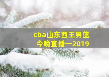 cba山东西王男篮今晚直播一2019