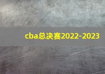 cba总决赛2022-2023