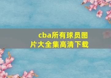 cba所有球员图片大全集高清下载