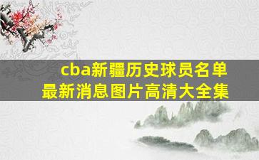 cba新疆历史球员名单最新消息图片高清大全集