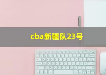 cba新疆队23号