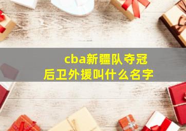 cba新疆队夺冠后卫外援叫什么名字