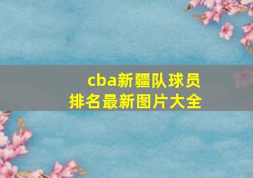 cba新疆队球员排名最新图片大全