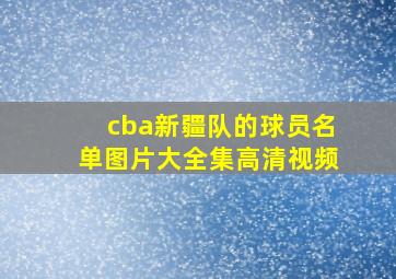 cba新疆队的球员名单图片大全集高清视频