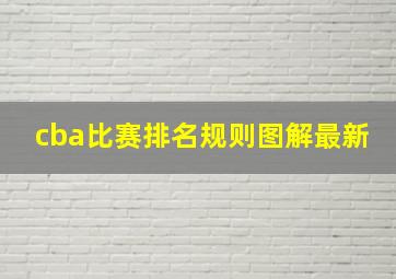 cba比赛排名规则图解最新