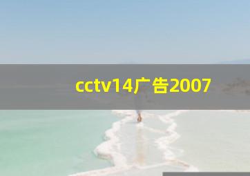 cctv14广告2007