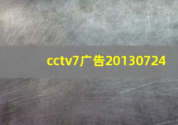 cctv7广告20130724