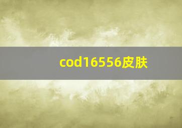 cod16556皮肤