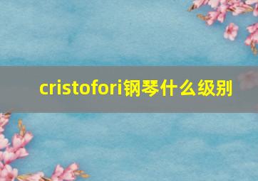 cristofori钢琴什么级别