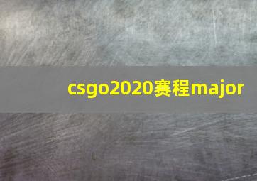 csgo2020赛程major