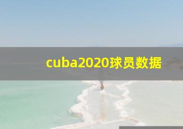 cuba2020球员数据