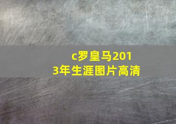 c罗皇马2013年生涯图片高清