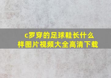 c罗穿的足球鞋长什么样图片视频大全高清下载