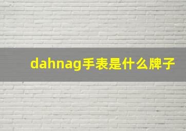 dahnag手表是什么牌子