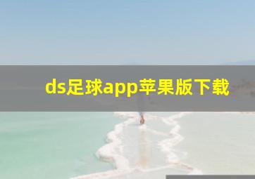 ds足球app苹果版下载