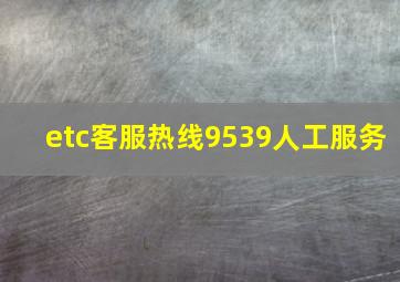 etc客服热线9539人工服务