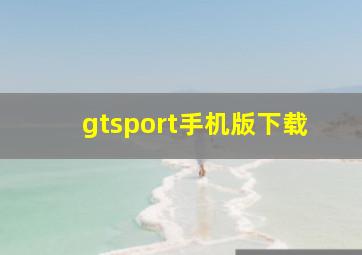 gtsport手机版下载