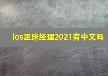 ios足球经理2021有中文吗