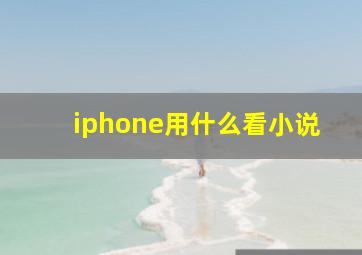 iphone用什么看小说