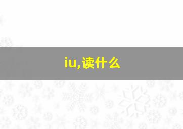 iu,读什么