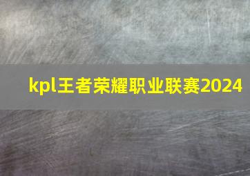 kpl王者荣耀职业联赛2024