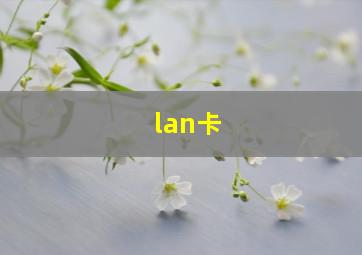 lan卡