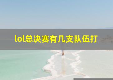 lol总决赛有几支队伍打