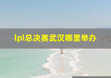 lpl总决赛武汉哪里举办