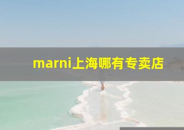 marni上海哪有专卖店