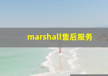 marshall售后服务