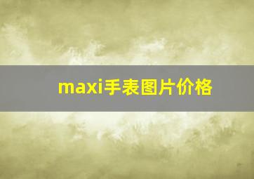 maxi手表图片价格