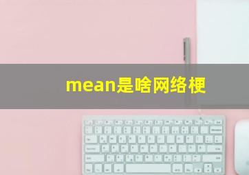 mean是啥网络梗