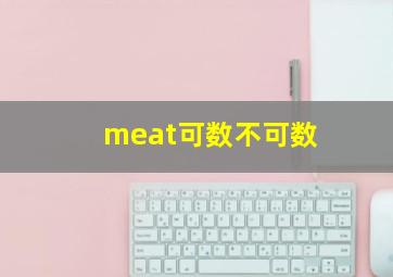 meat可数不可数