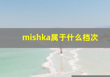 mishka属于什么档次