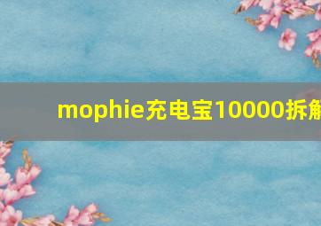 mophie充电宝10000拆解