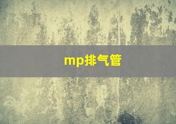 mp排气管