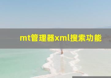 mt管理器xml搜索功能